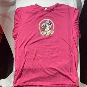BUC-EE’S “Buc-Ee’s Is My Happy Place” Pink w/ Flowers Graphic Tee